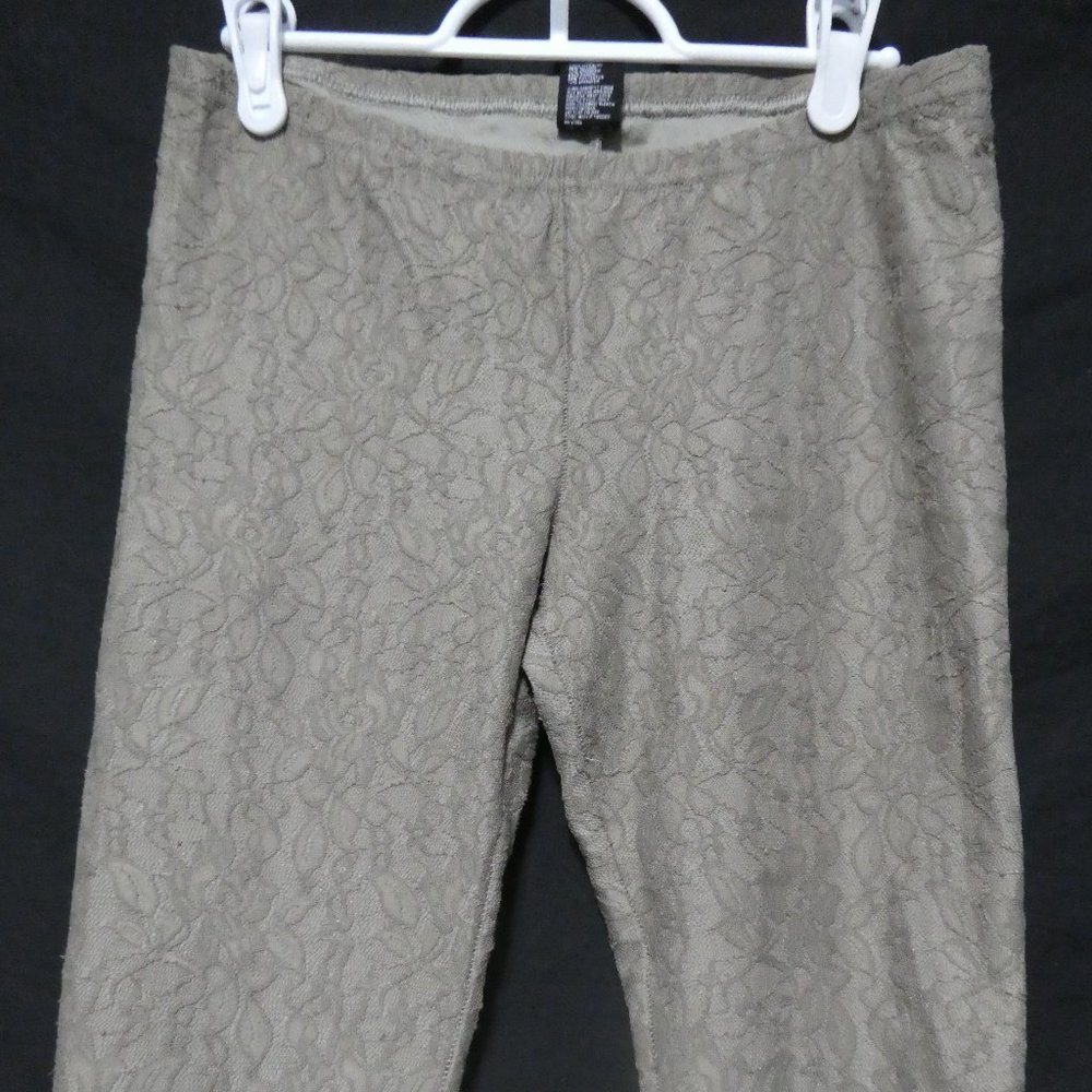 HUE lace overlay leggings, small, GUC